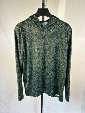Googan Squad Fish Camo DriFit Hoodie L